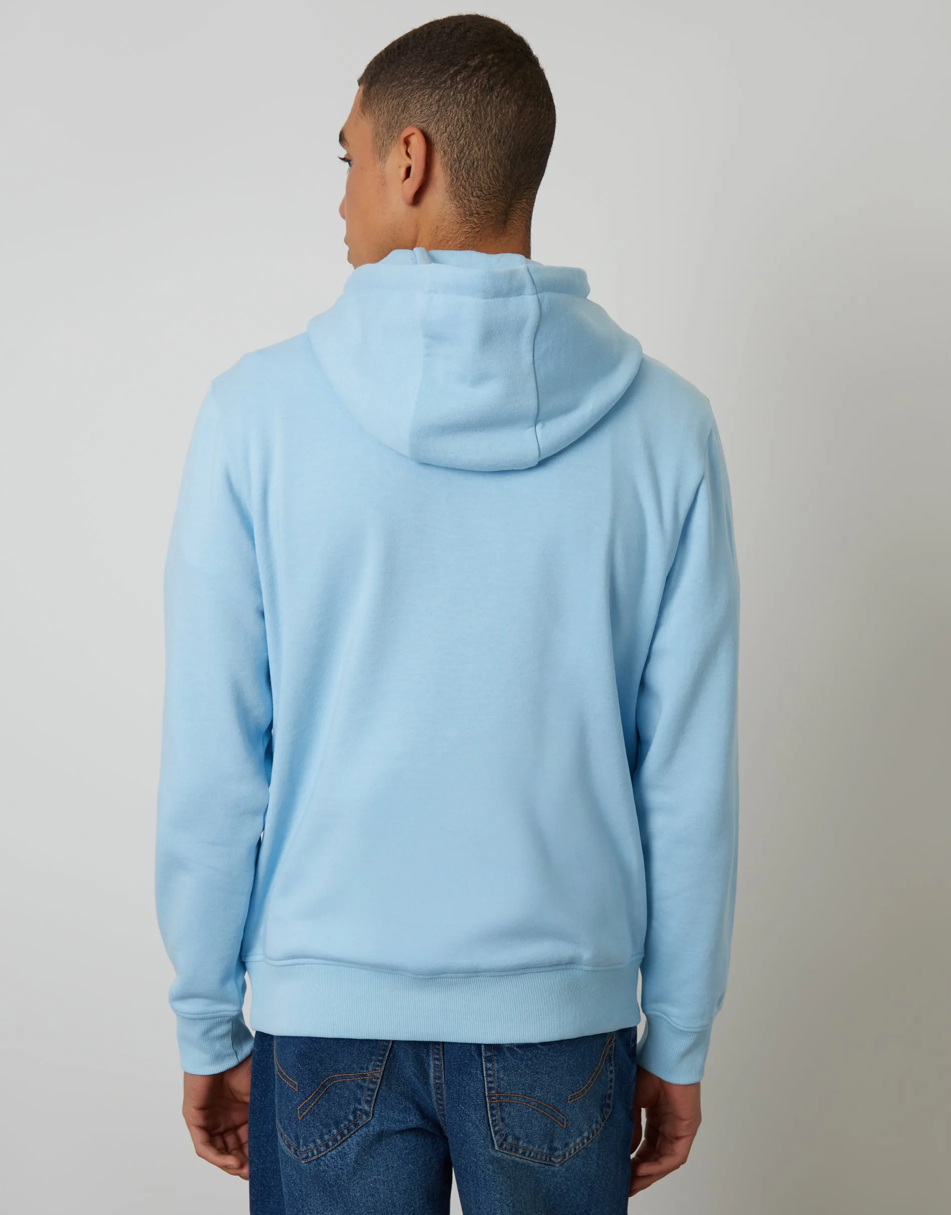 Light Blue Overhead Hoodie sold by Threadbare product image thumbnail 2