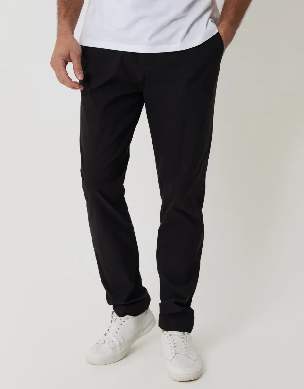 Black Slim Fit Stretch Trousers sold by Threadbare