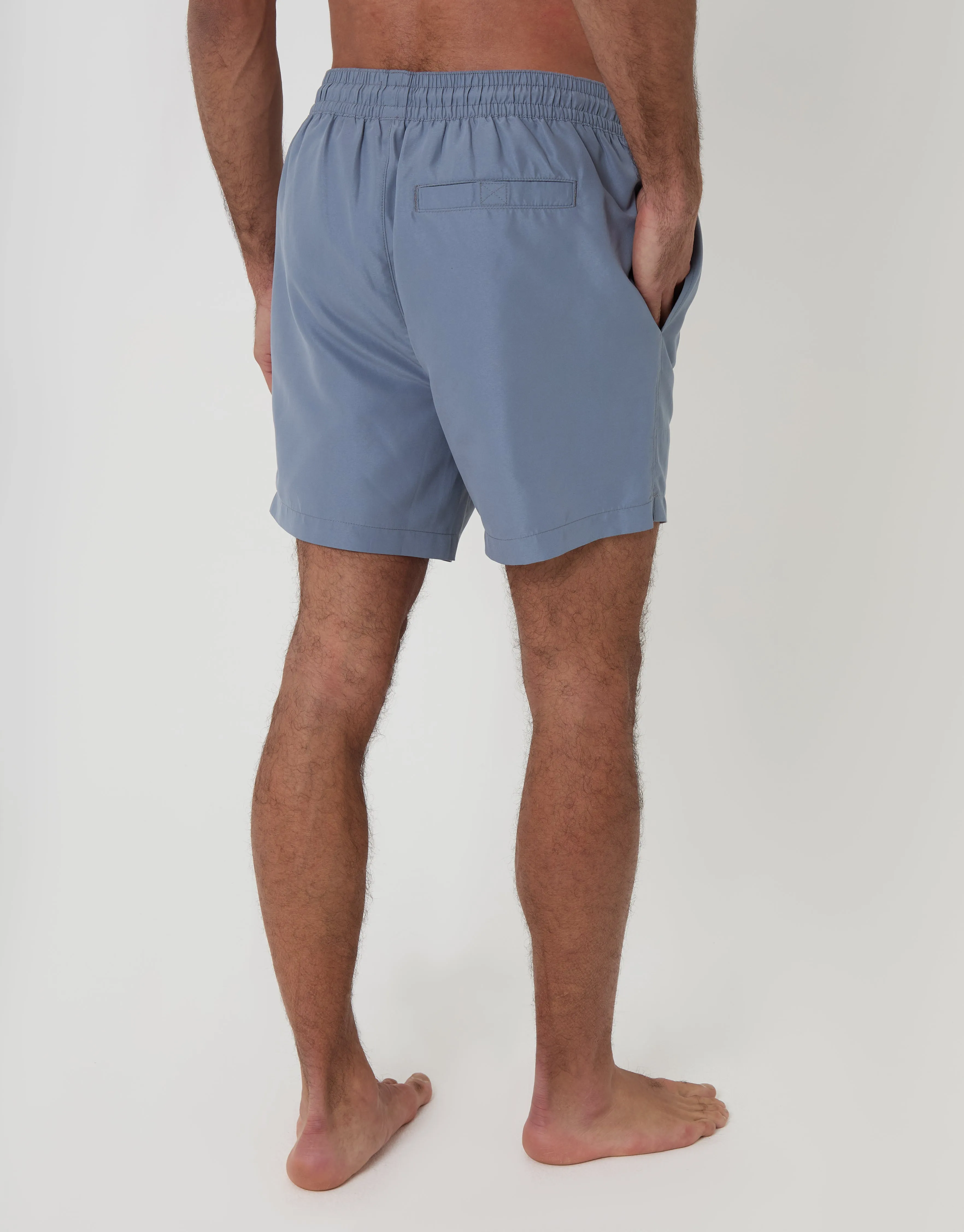 Denim Blue Surfboard Embroidered Quick Dry Swim Shorts sold by Threadbare product image thumbnail 2