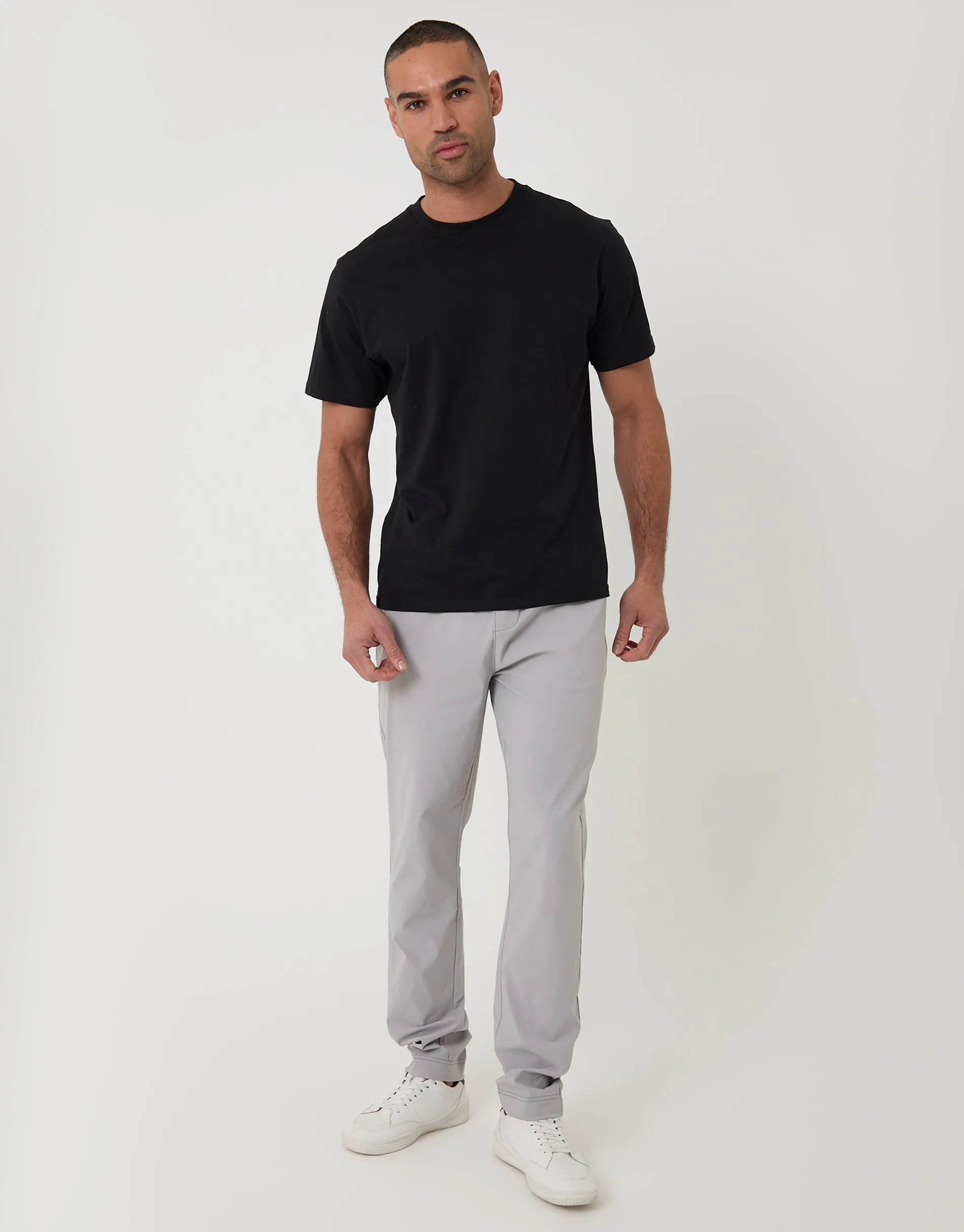 Slim Fit Stretch Trousers in Chalk sold by Threadbare product image thumbnail 3
