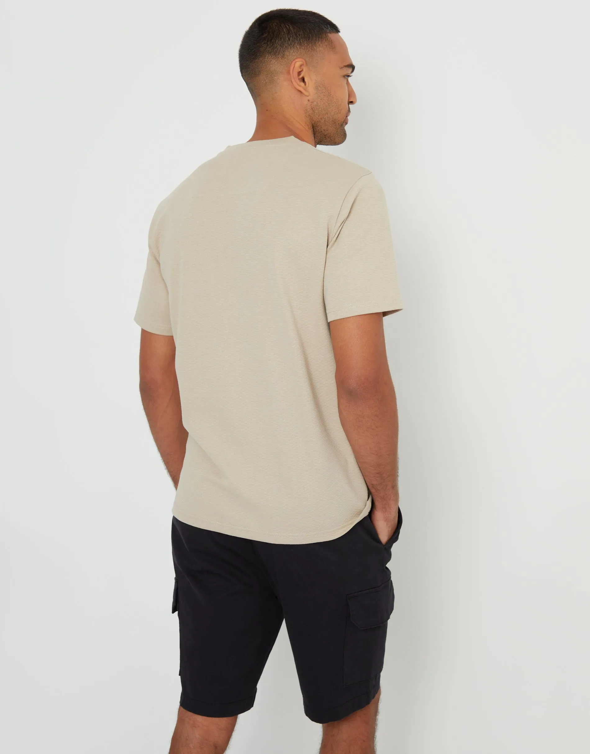 Stone Textured T-Shirt sold by Threadbare product image thumbnail 2