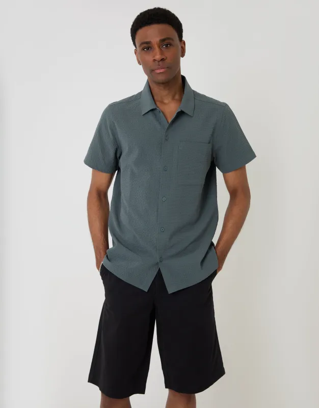Black Baggy Fit Cotton Chino Shorts made by Threadbare