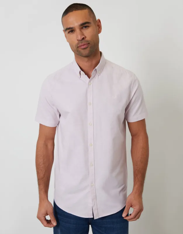 Short Sleeve Shirt in Pink made by Threadbare