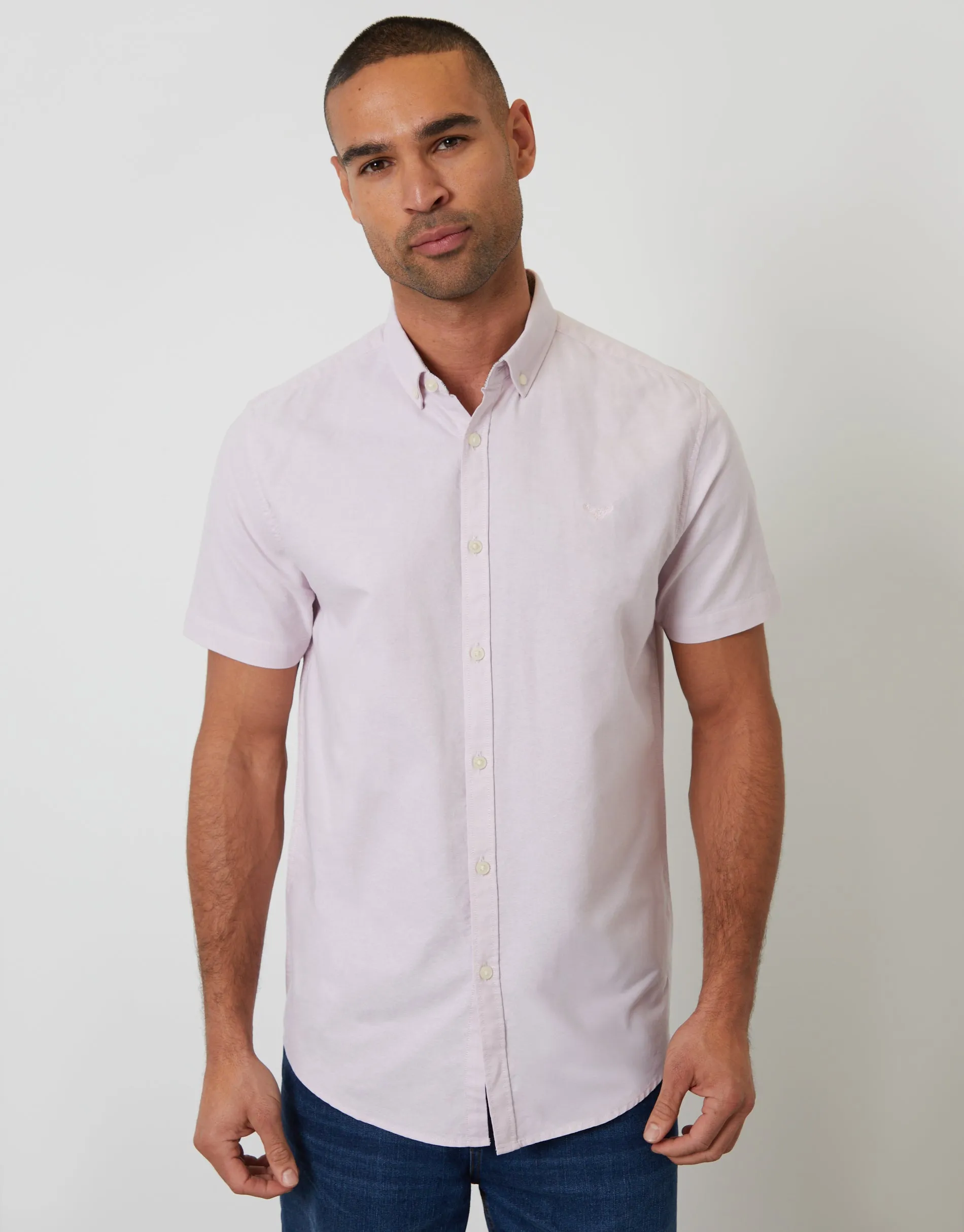 Short Sleeve Shirt in Pink sold by Threadbare