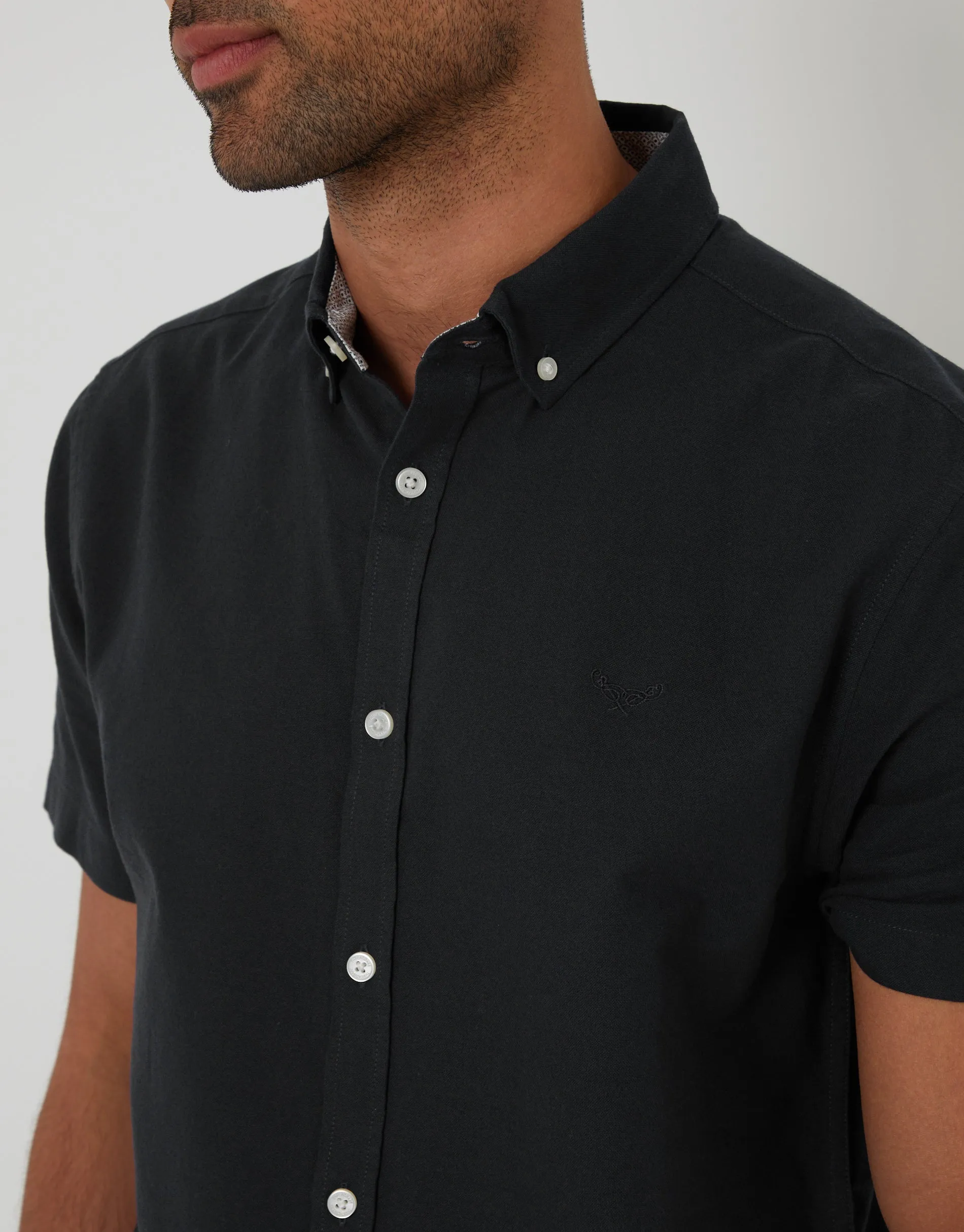 Short Sleeve Shirt in Black sold by Threadbare product image thumbnail 4