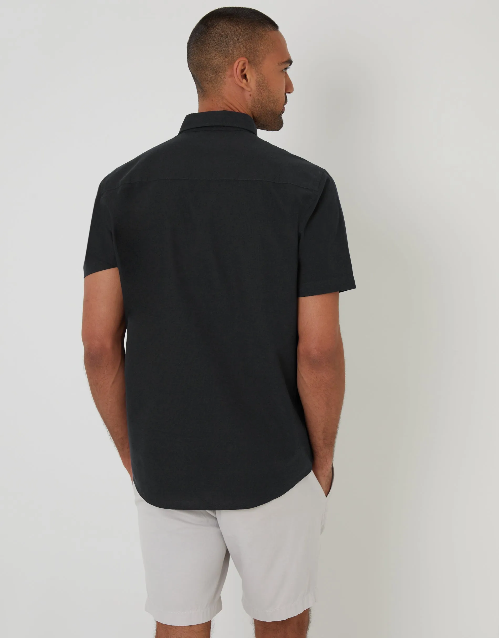 Short Sleeve Shirt in Black sold by Threadbare product image thumbnail 2