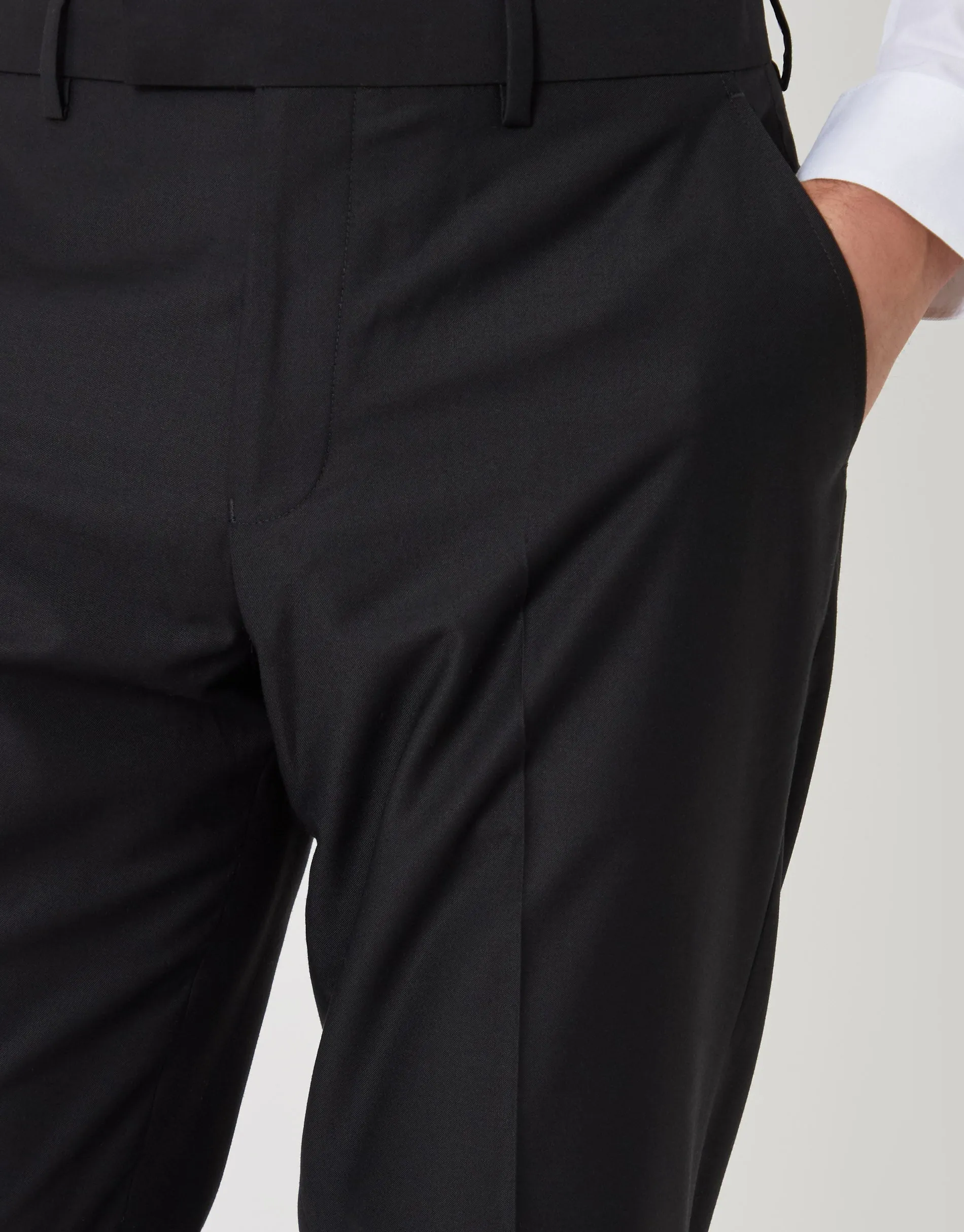 Slim Fit Suit Trousers in Black sold by Threadbare product image thumbnail 4