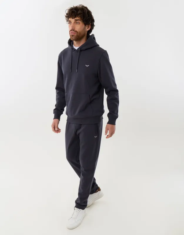 Cotton Rich Hoodie & Jogger Set in Charcoal made by Threadbare