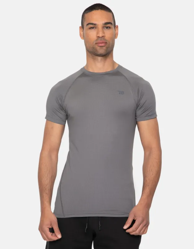 Men's Charcoal Muscle Fit Gym T-Shirt sold by Threadbare