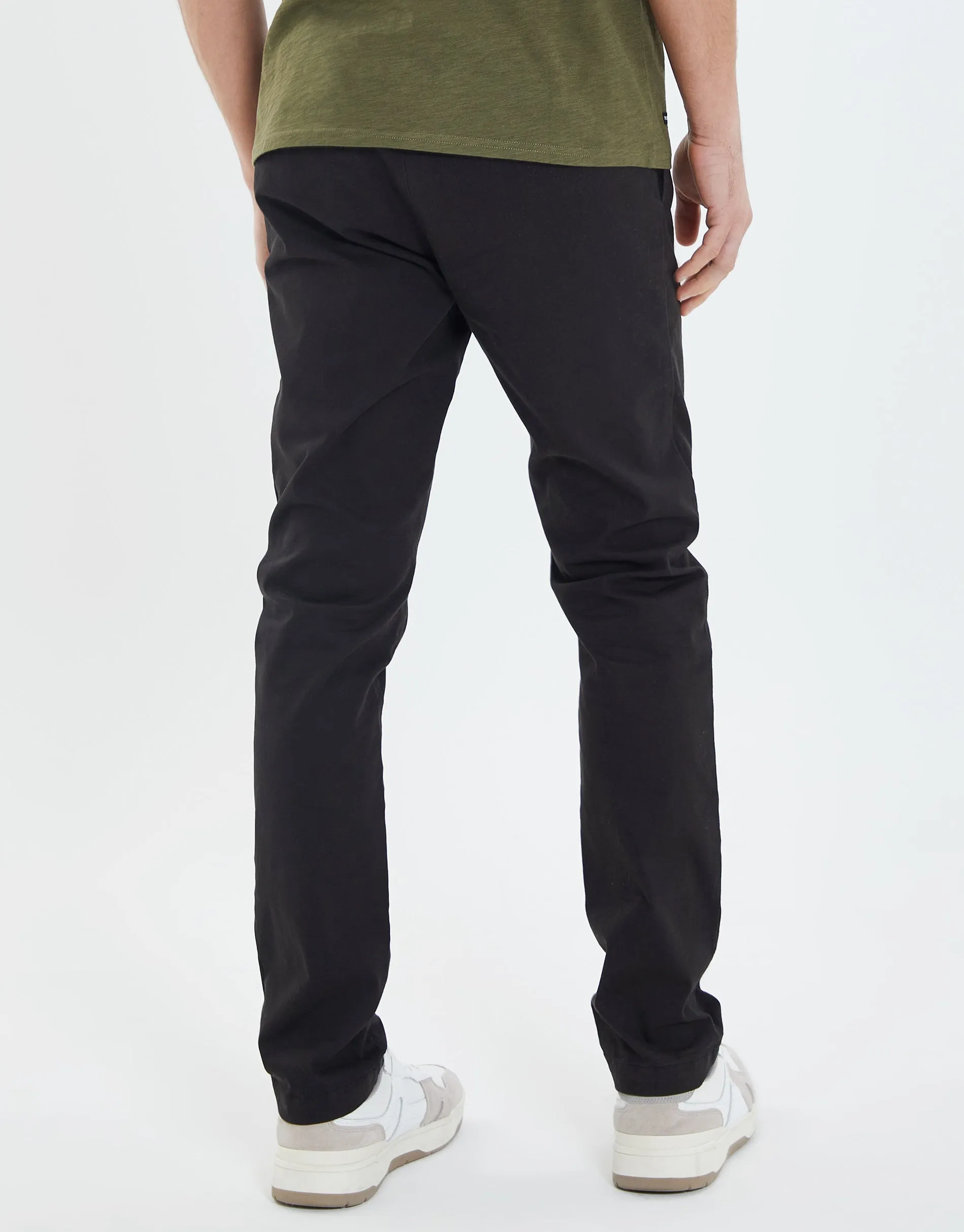 Men's Black Stretch Chino Trousers sold by Threadbare product image thumbnail 2