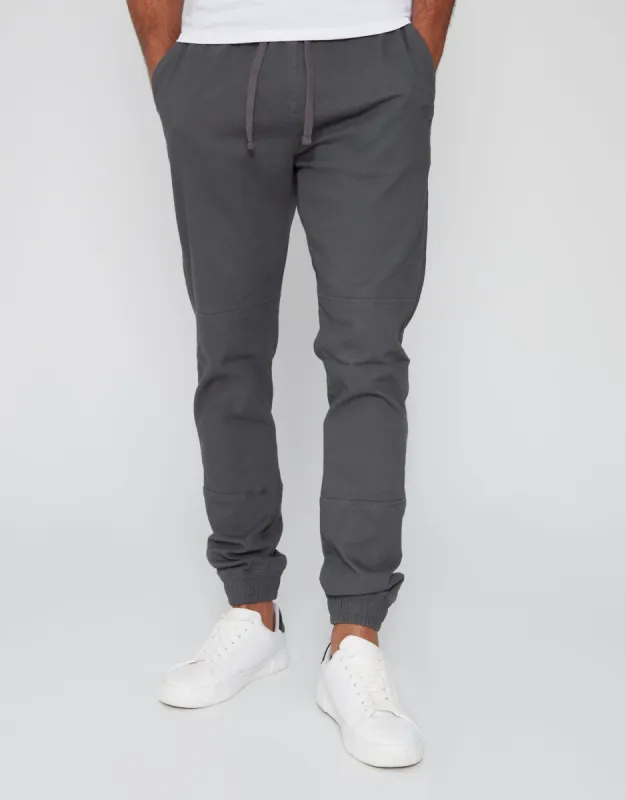 Men's Charcoal Slim Fit Cuffed Trousers sold by Threadbare