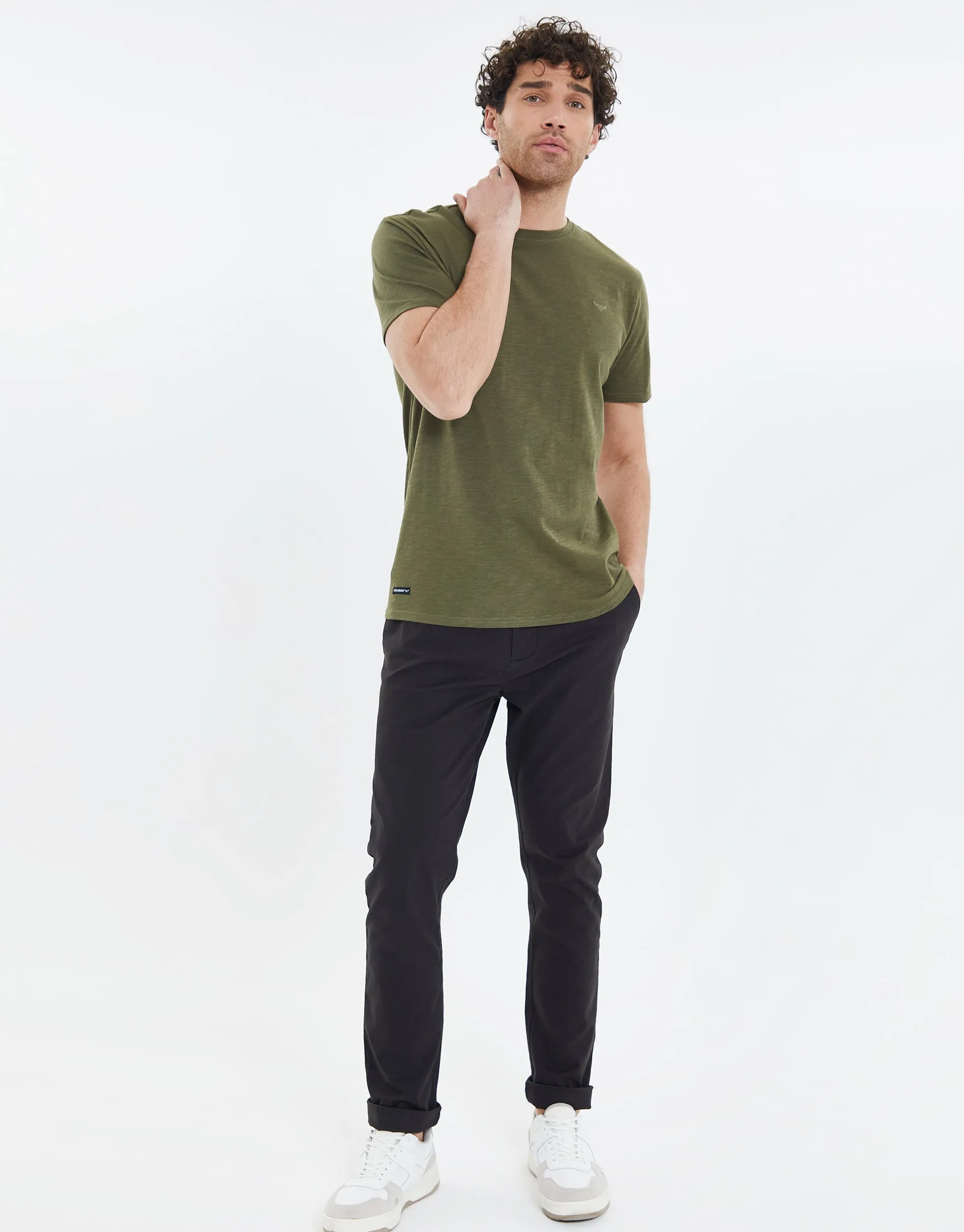 Men's Black Stretch Chino Trousers sold by Threadbare product image thumbnail 3