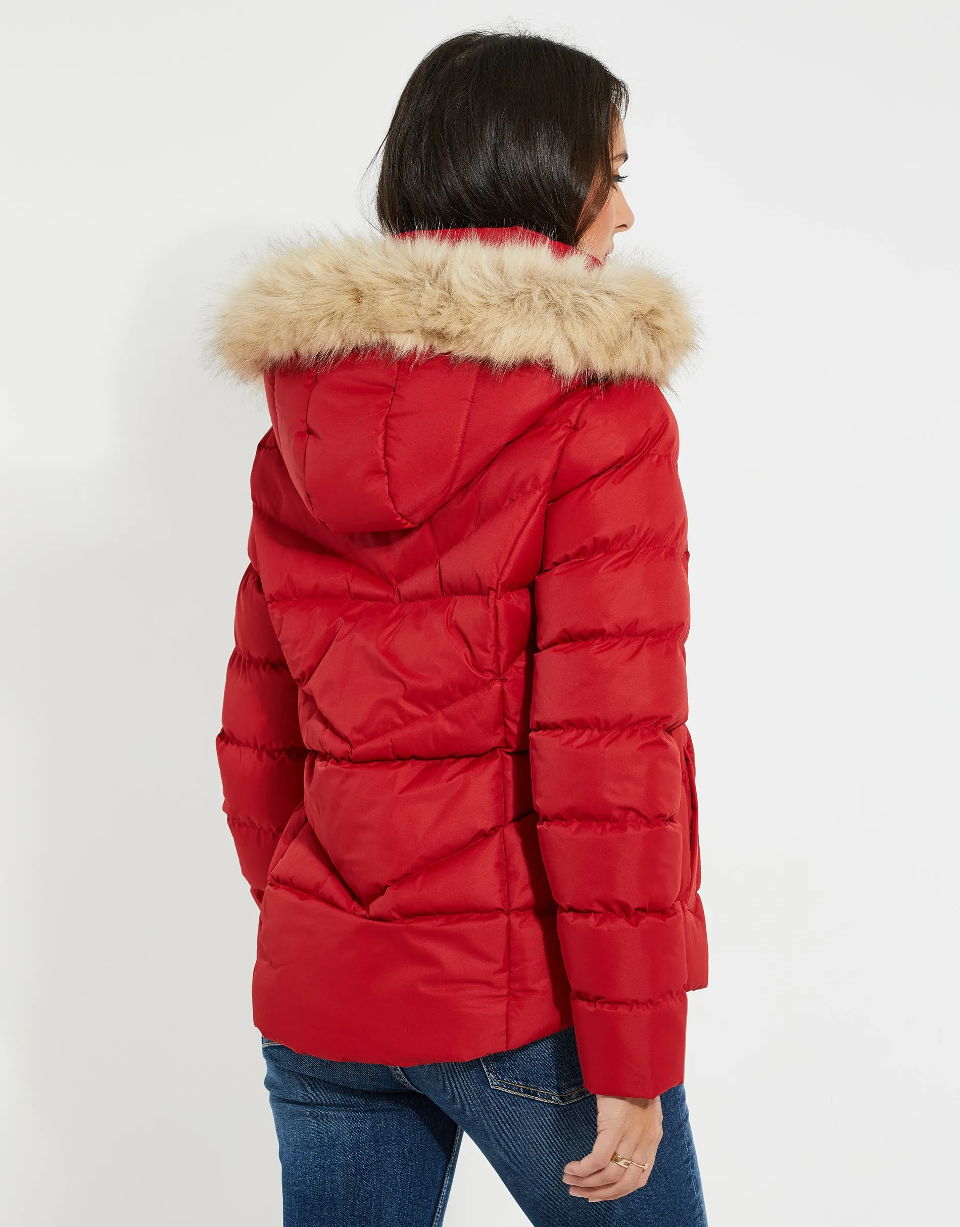 Women's Red Short Parka Jacket sold by Threadbare product image thumbnail 3