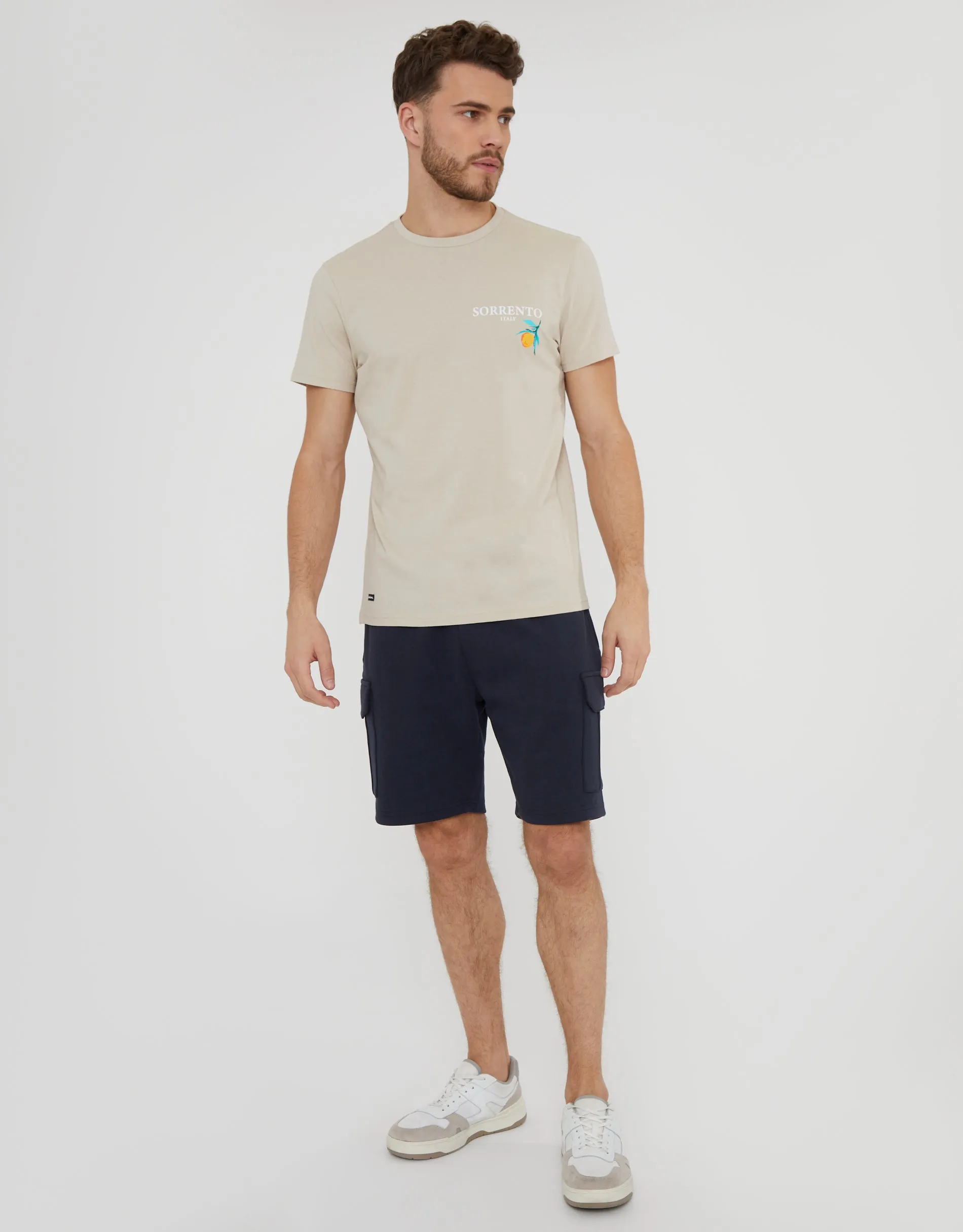 Navy Cargo Sweat Shorts sold by Threadbare product image thumbnail 3