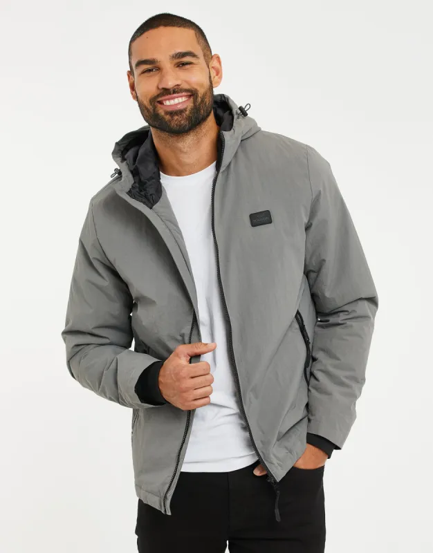 Men's Slate Zip-Through Jacket sold by Threadbare