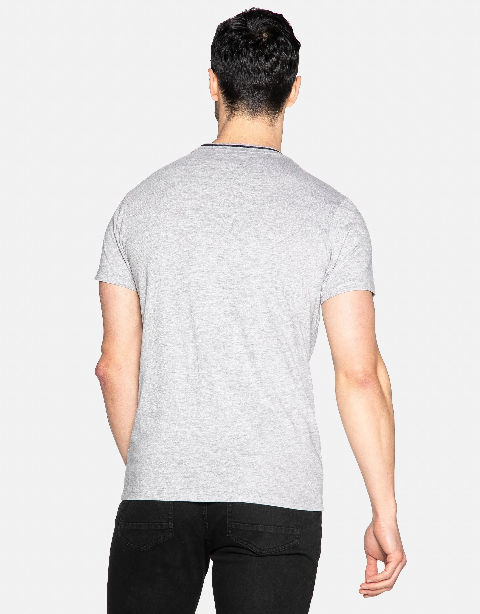 Men's Light Grey Camo Stripe T-Shirt sold by Threadbare product image thumbnail 2