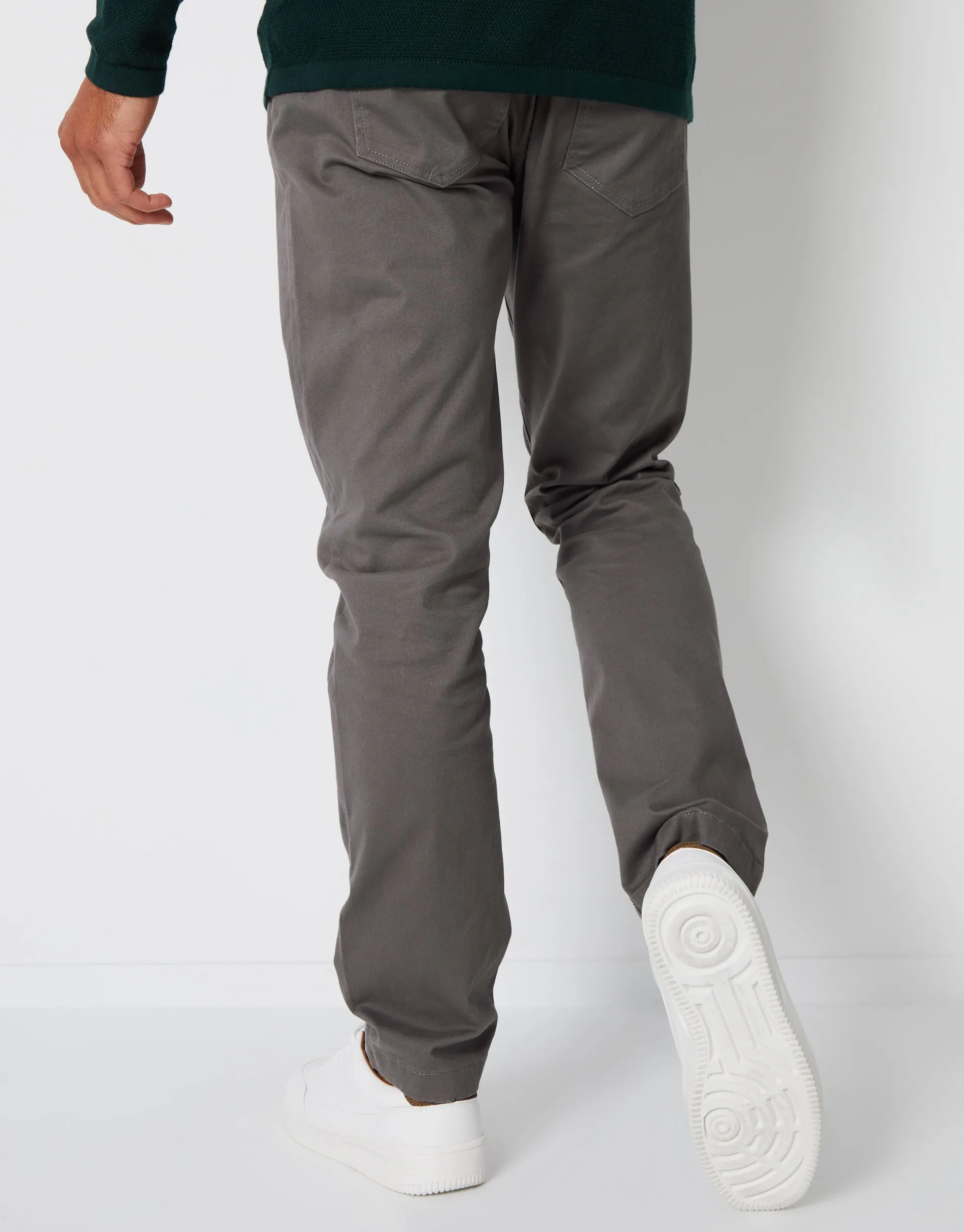 Men's Slate 5 Pocket Stretch Chino Trousers sold by Threadbare product image thumbnail 2