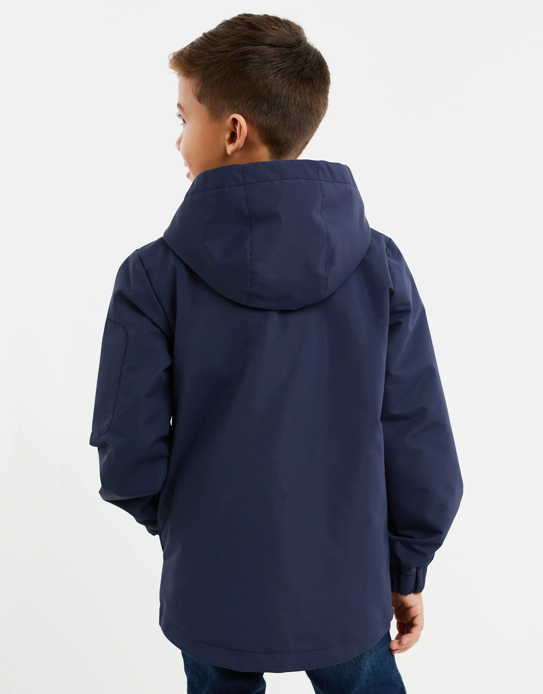 Boys' Navy Lightweight Fleece Jacket sold by Threadbare product image thumbnail 2