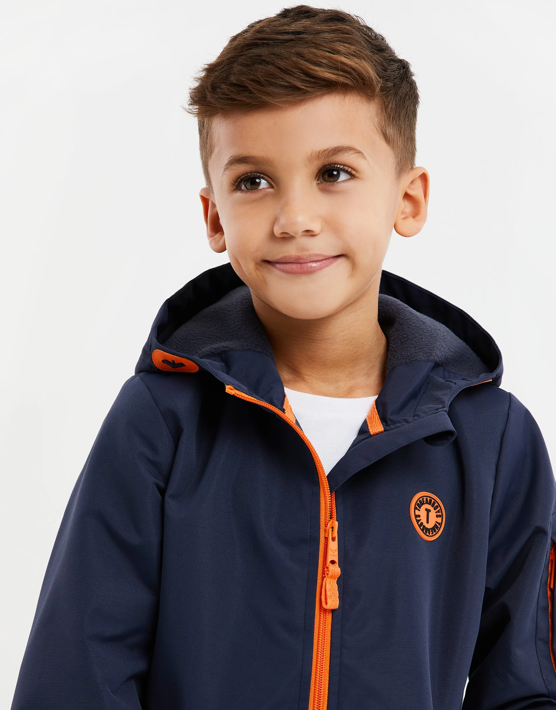 Boys' Navy Lightweight Fleece Jacket sold by Threadbare product image thumbnail 3