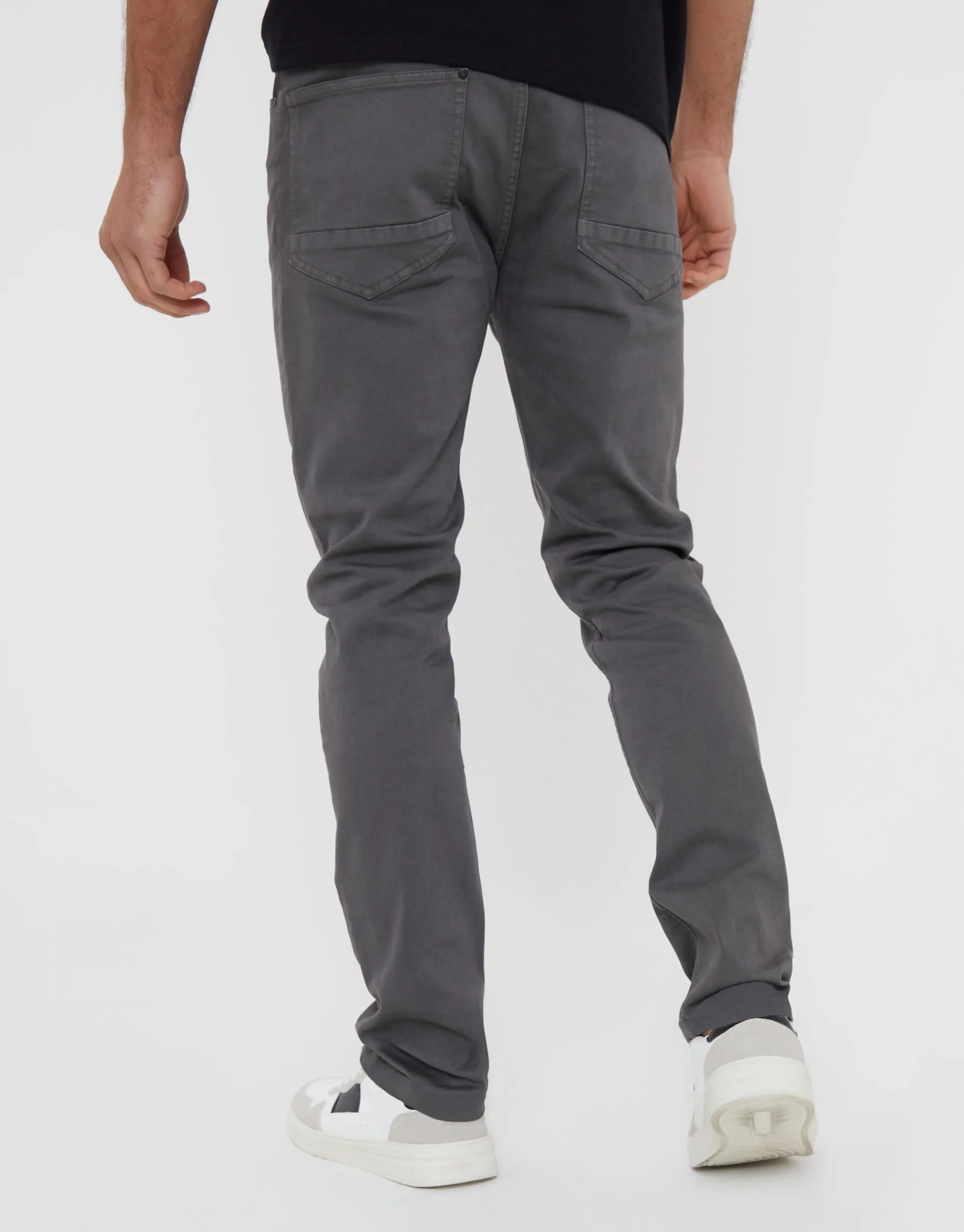 Slate Grey Slim Fit Overdyed Jeans sold by Threadbare product image thumbnail 2
