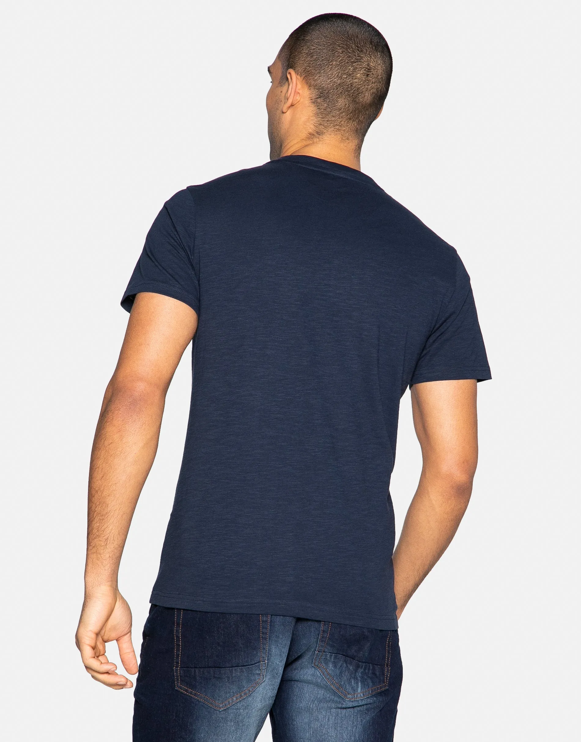 Men's Navy Highway Cotton T Shirt sold by Threadbare product image thumbnail 2