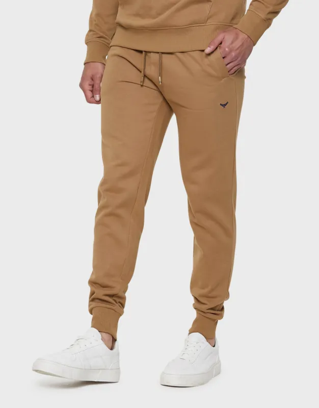 Men's Camel Regular Fit Joggers sold by Threadbare