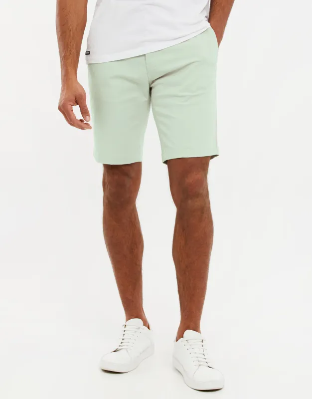 Men's Sage Slim Fit Chino Shorts sold by Threadbare