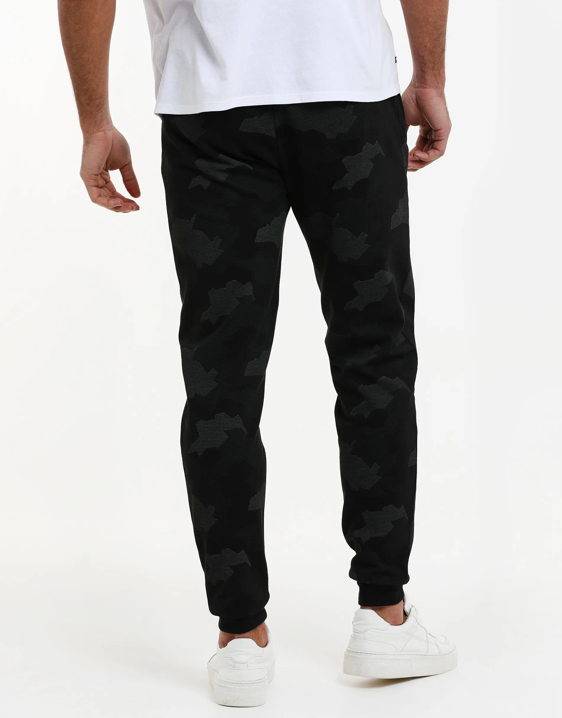 Men's Charcoal Camo Joggers sold by Threadbare product image thumbnail 2