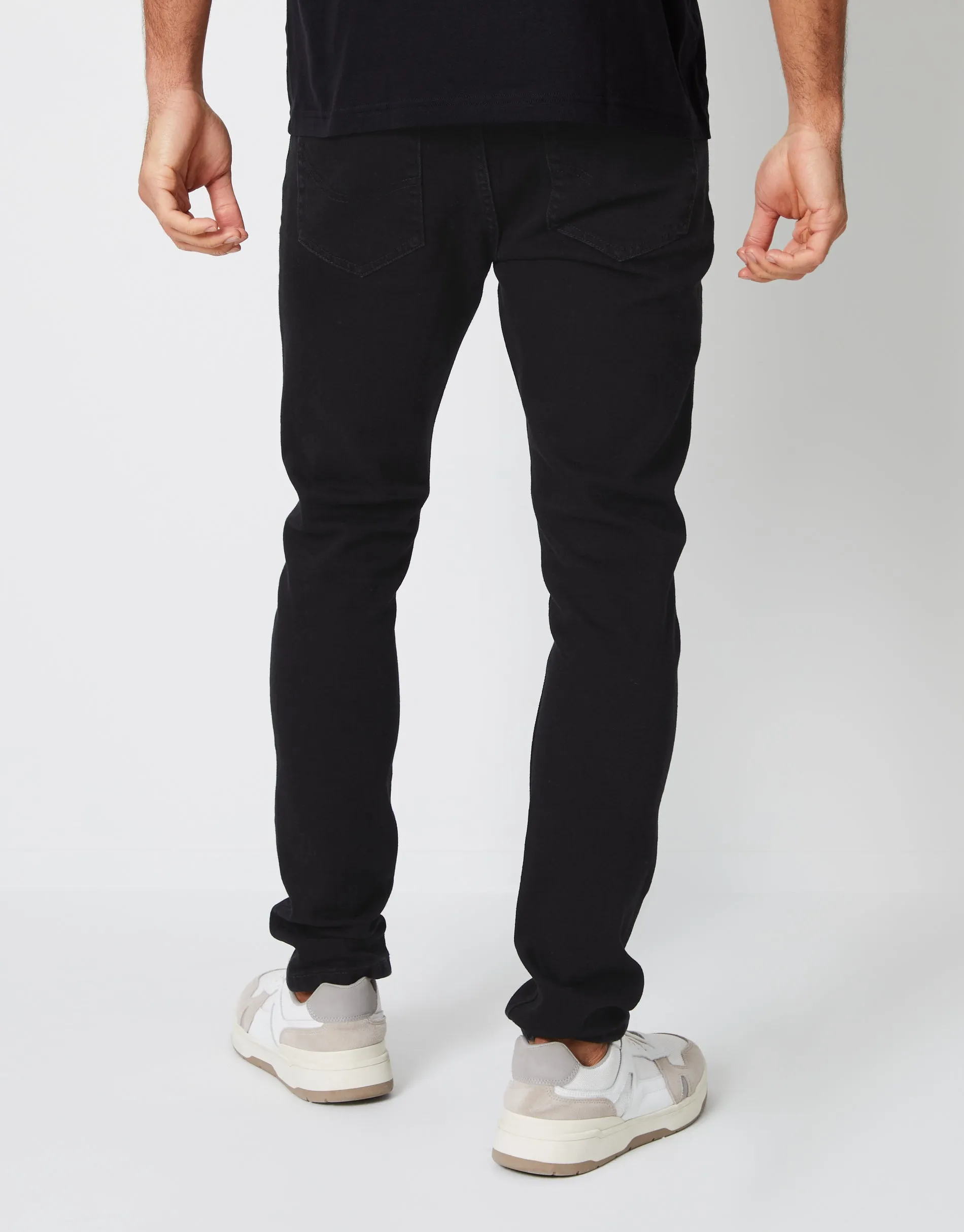 Skinny Fit Jeans in Black sold by Threadbare product image thumbnail 2