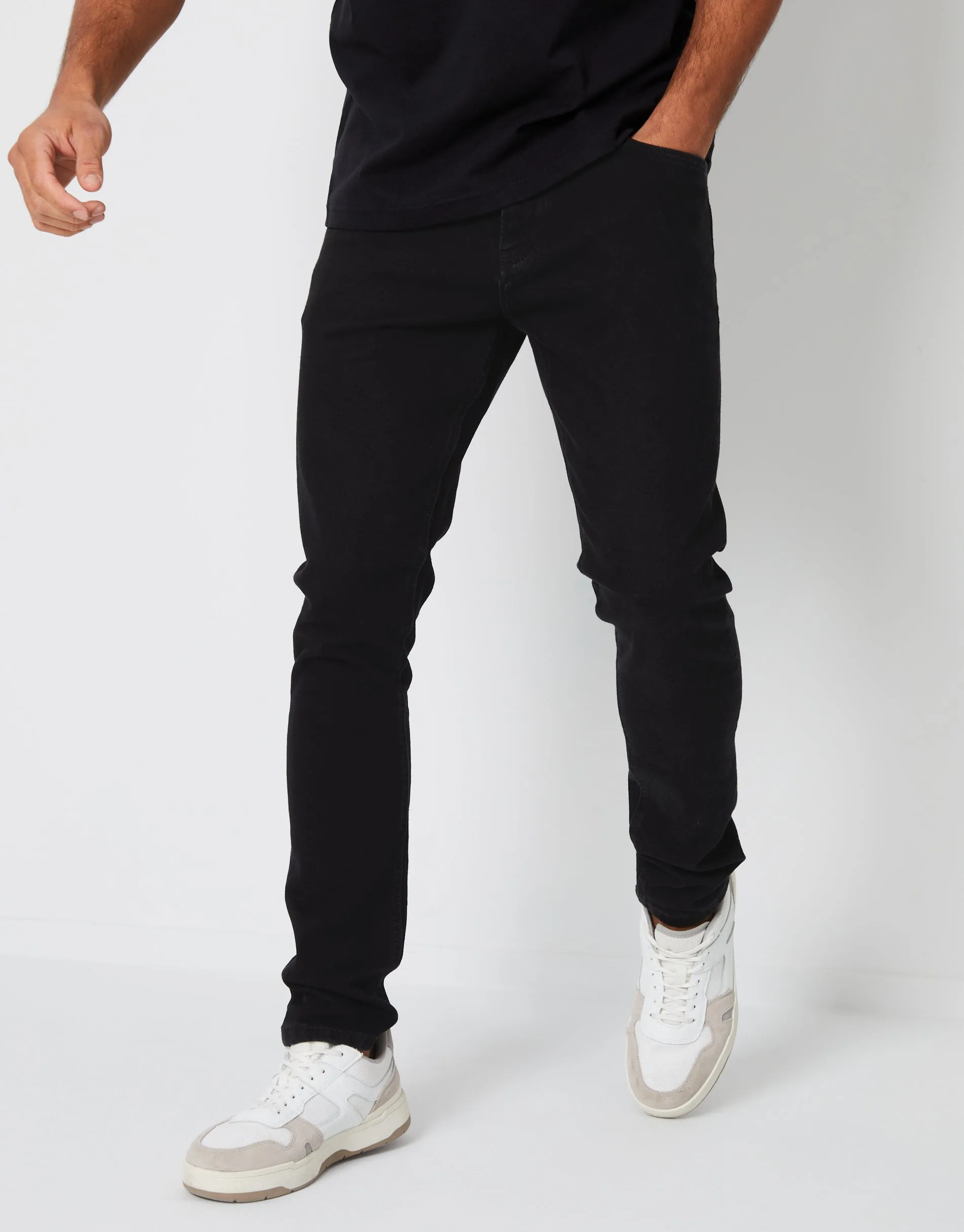 Skinny Fit Jeans in Black sold by Threadbare