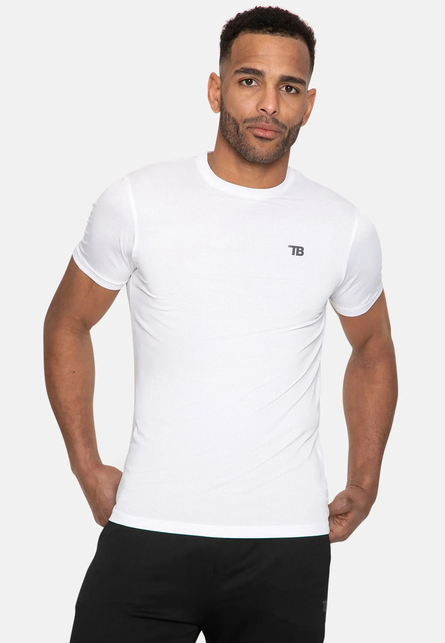 Men's White Short Sleeve Gym T-Shirt sold by Threadbare