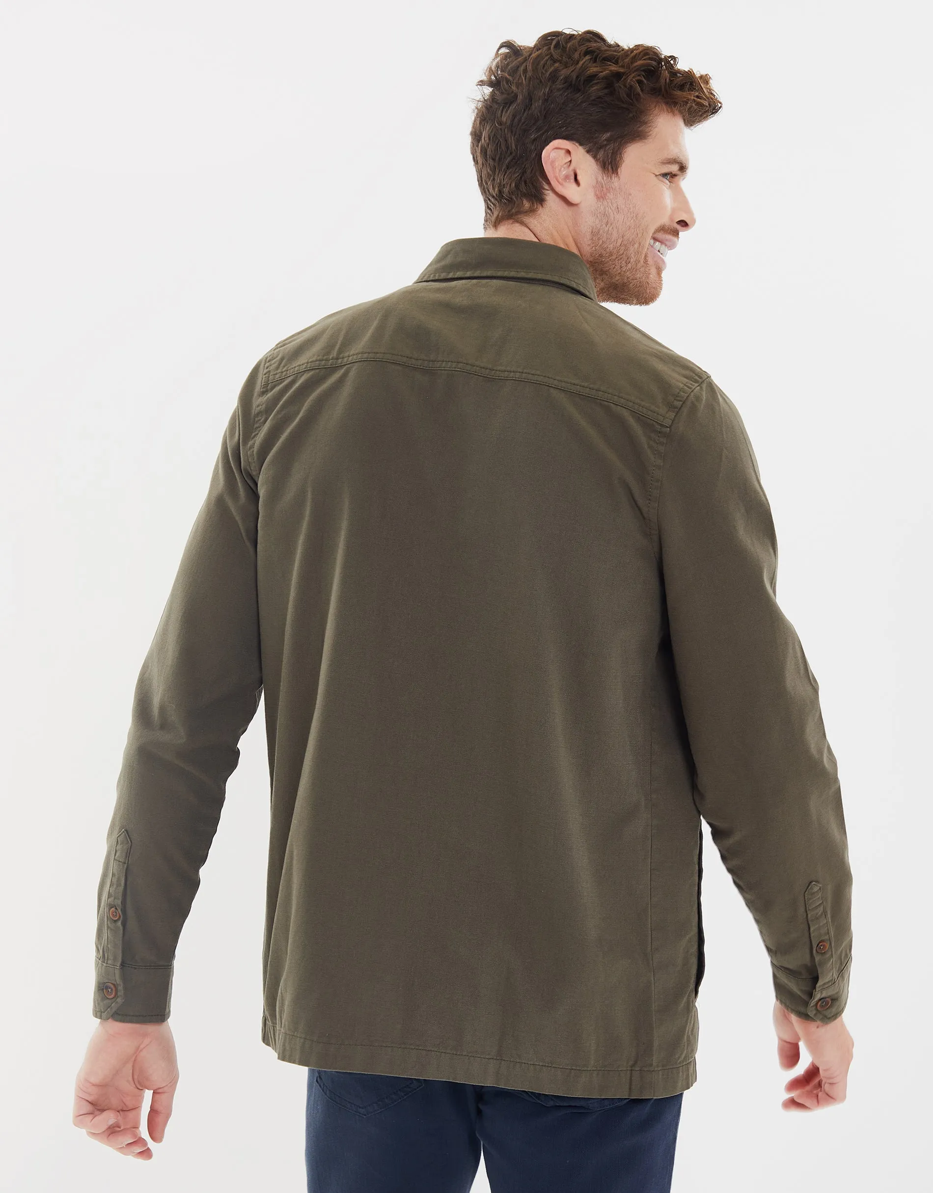 Men's Khaki Long Sleeve Shirt sold by Threadbare product image thumbnail 2