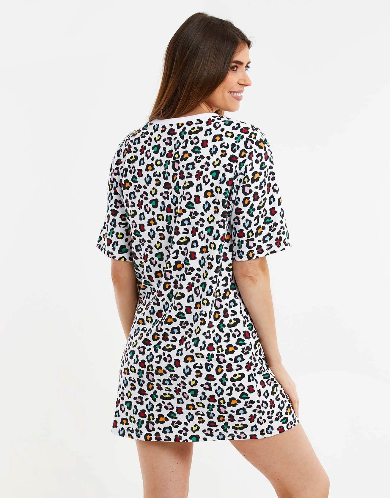 Women's White Animal Print Night Dress sold by Threadbare product image thumbnail 2