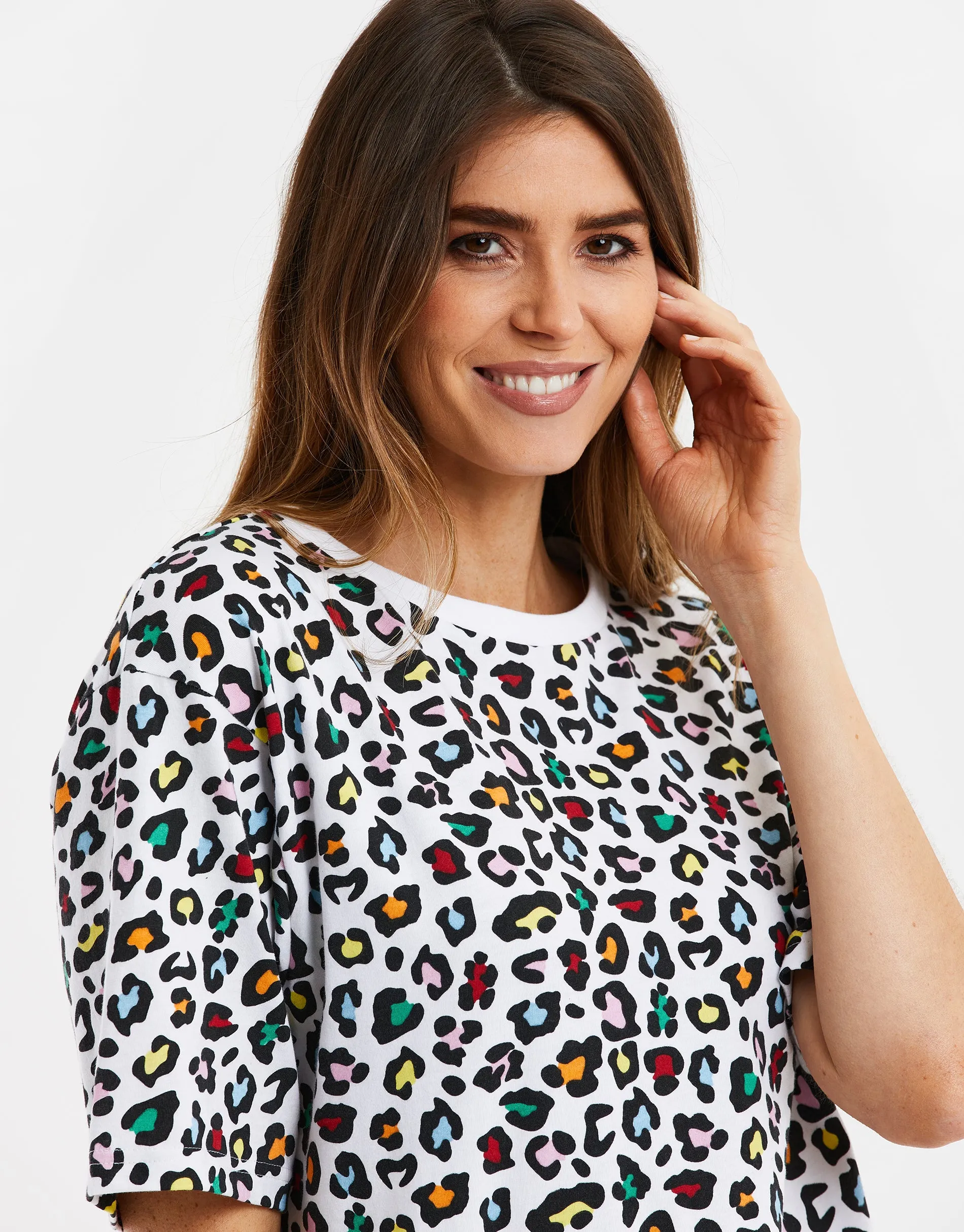 Women's White Animal Print Night Dress sold by Threadbare product image thumbnail 4