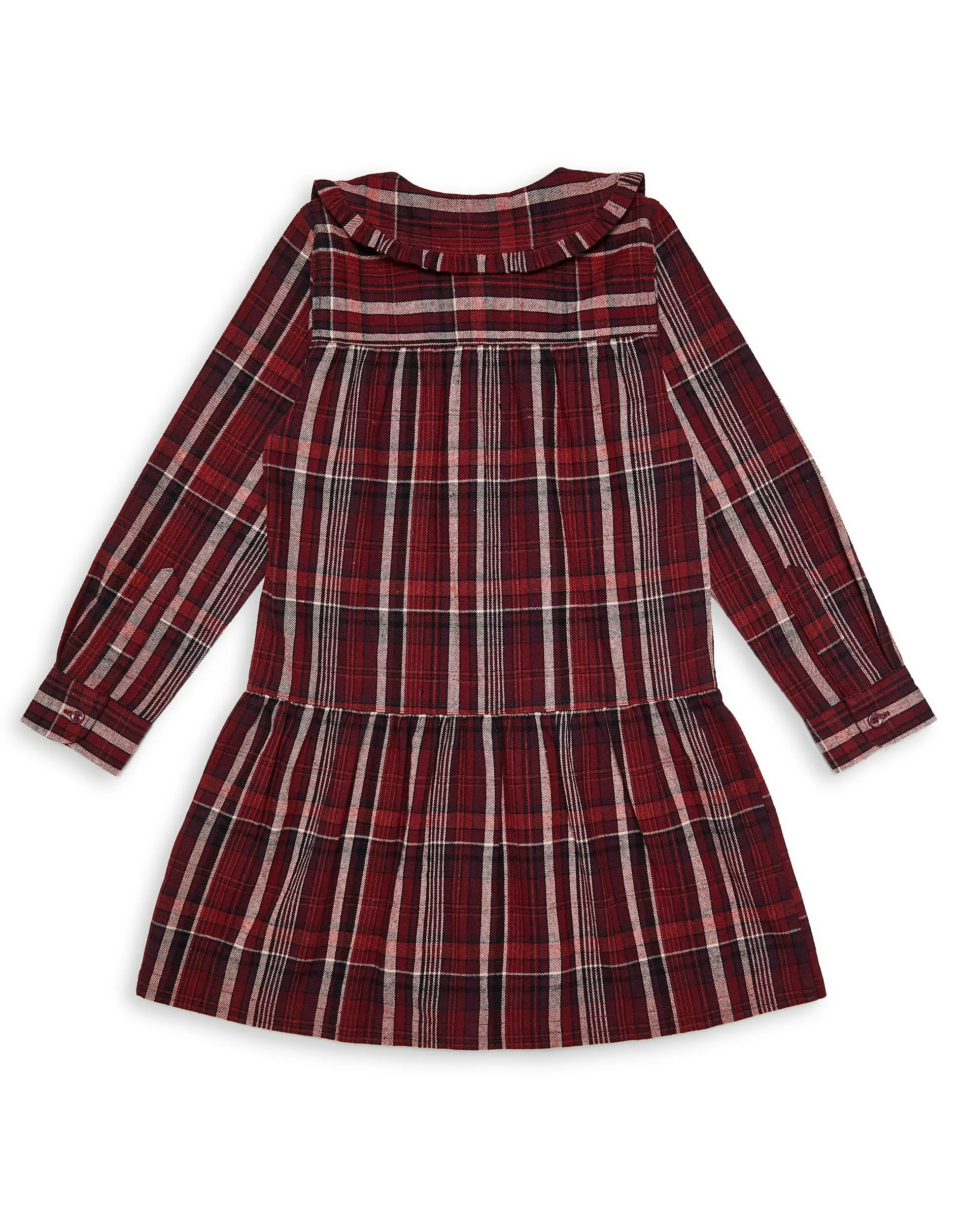 Girls' Red Check Shirt Dress sold by Threadbare product image thumbnail 3