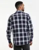 Men's Blue Lumber Check Long Sleeve Shirt sold by Threadbare