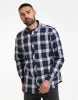Men's Blue Lumber Check Long Sleeve Shirt sold by Threadbare