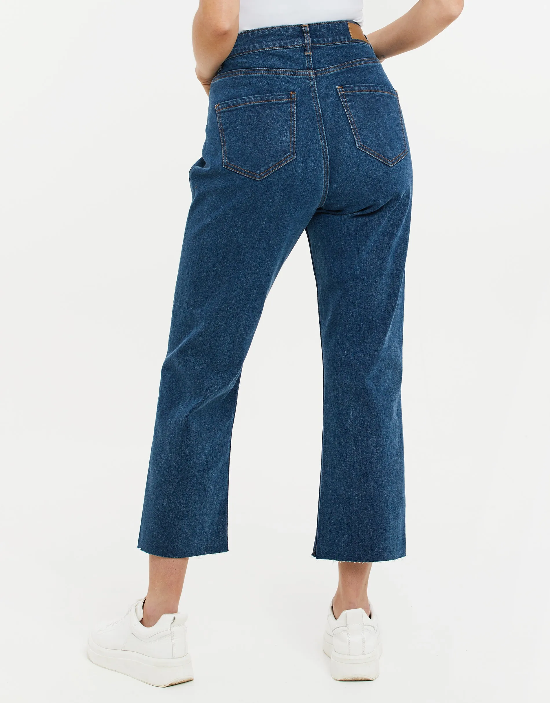 Women's Mid Blue Wash Straight Leg Jeans sold by Threadbare product image thumbnail 2