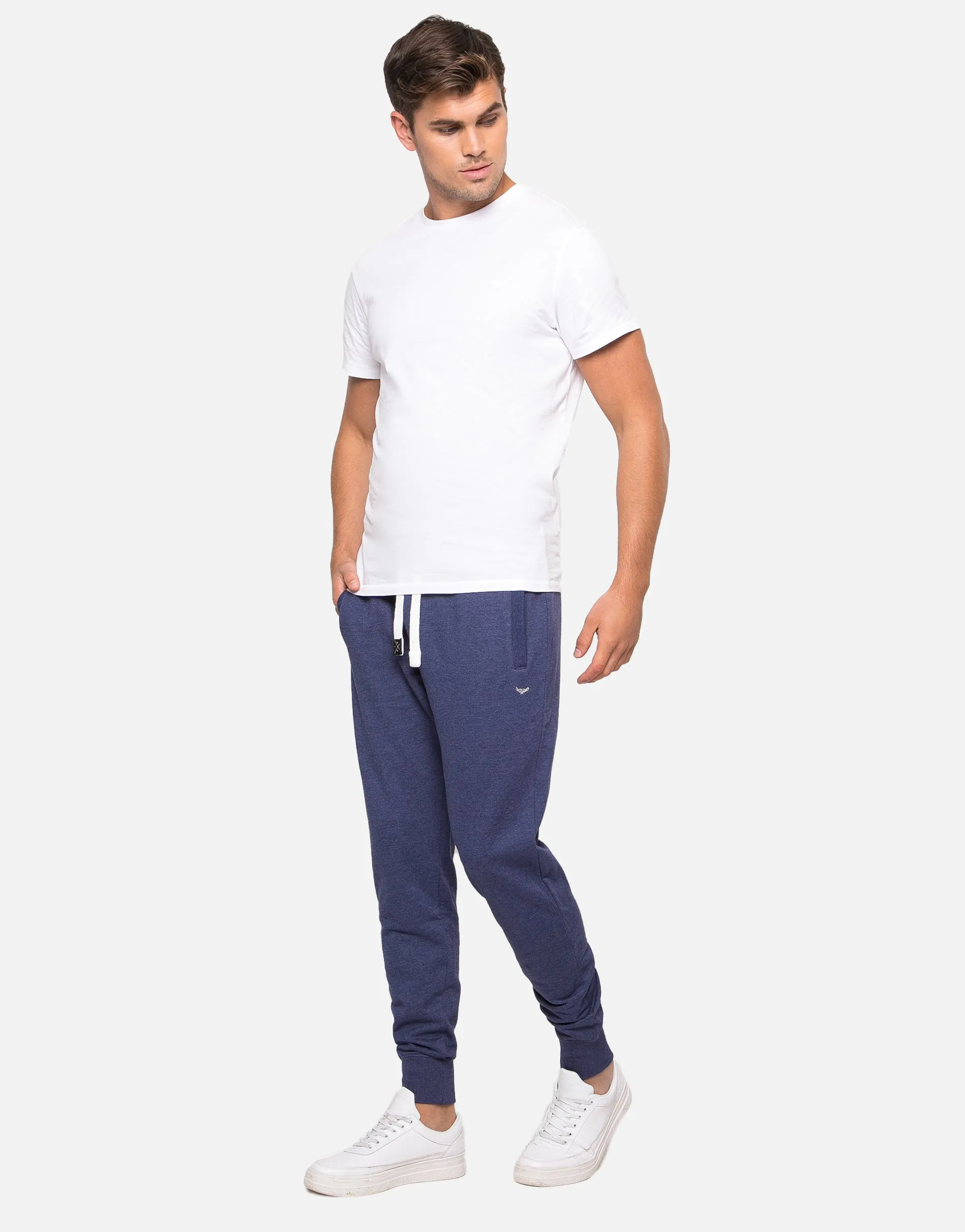 Men's Navy Plain Joggers sold by Threadbare product image thumbnail 3