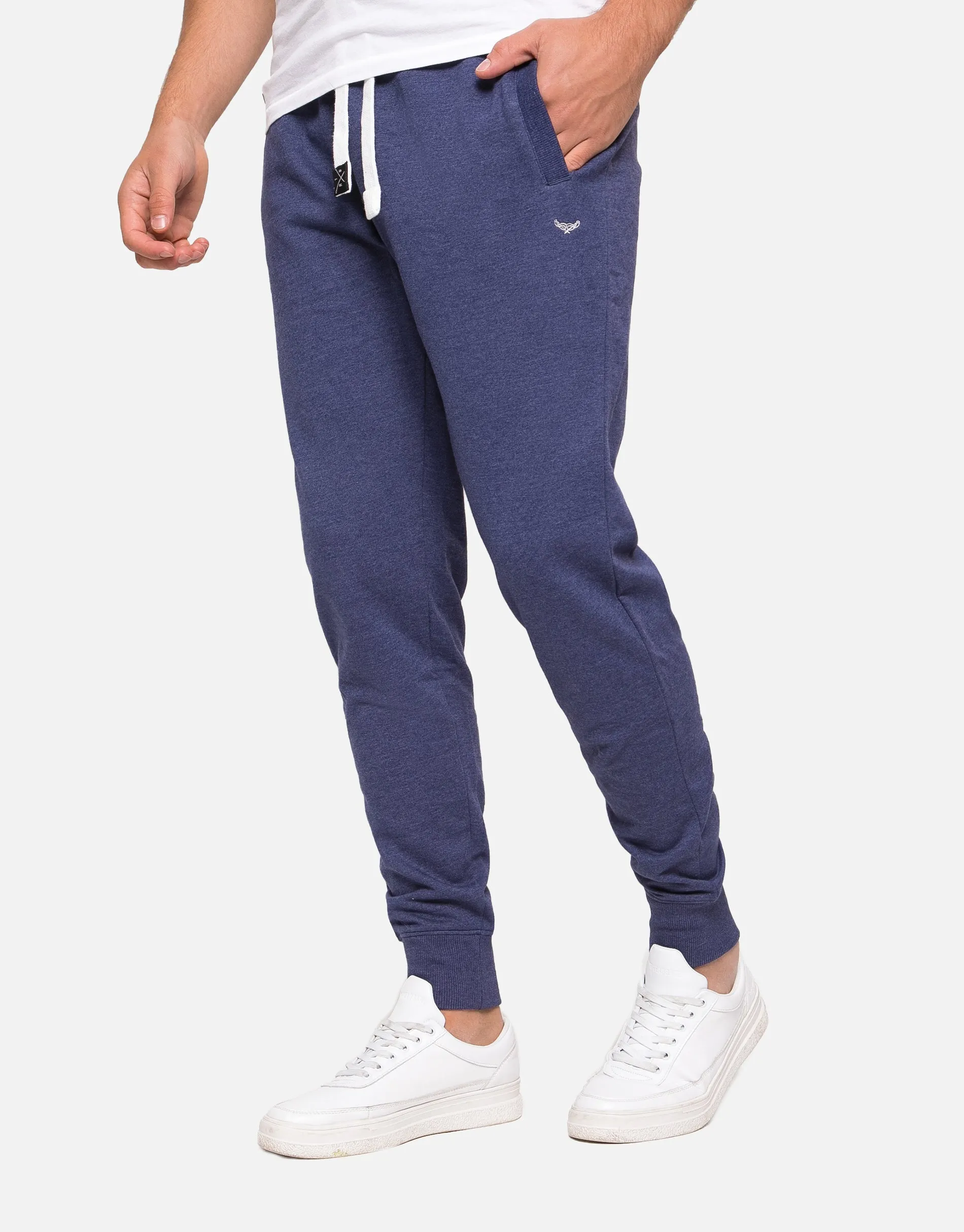 Men's Navy Plain Joggers sold by Threadbare