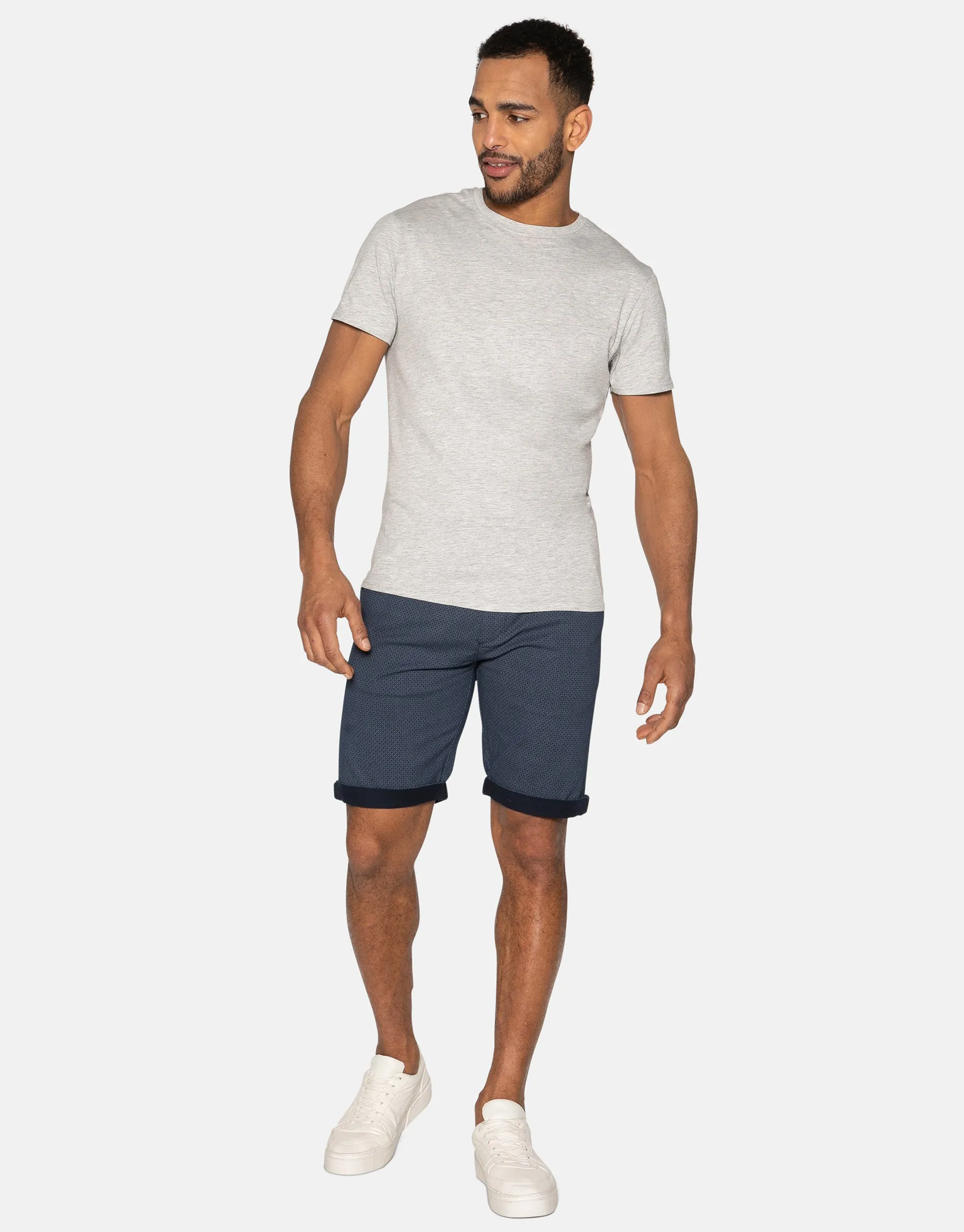Men's Navy Chino Shorts sold by Threadbare product image thumbnail 3