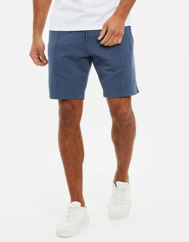 Men's Demin Blue Fleece Sweat Shorts sold by Threadbare