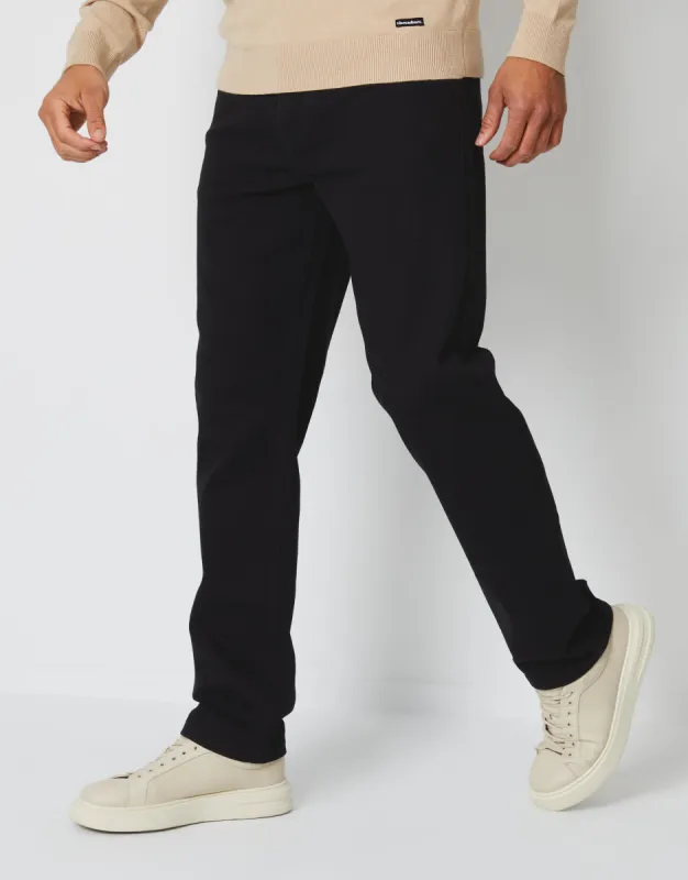 Black Straight Leg Jeans sold by Threadbare