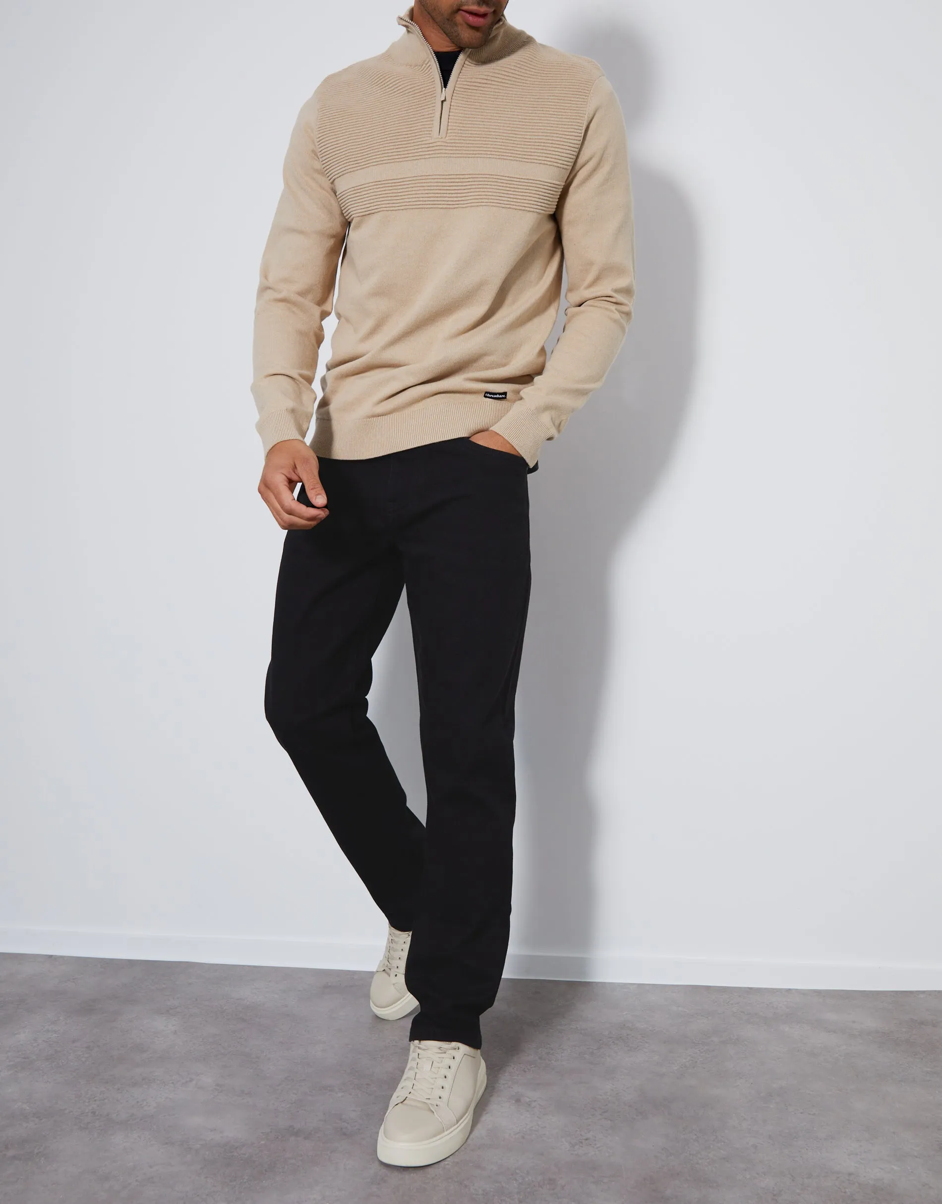 Black Straight Leg Jeans sold by Threadbare product image thumbnail 3