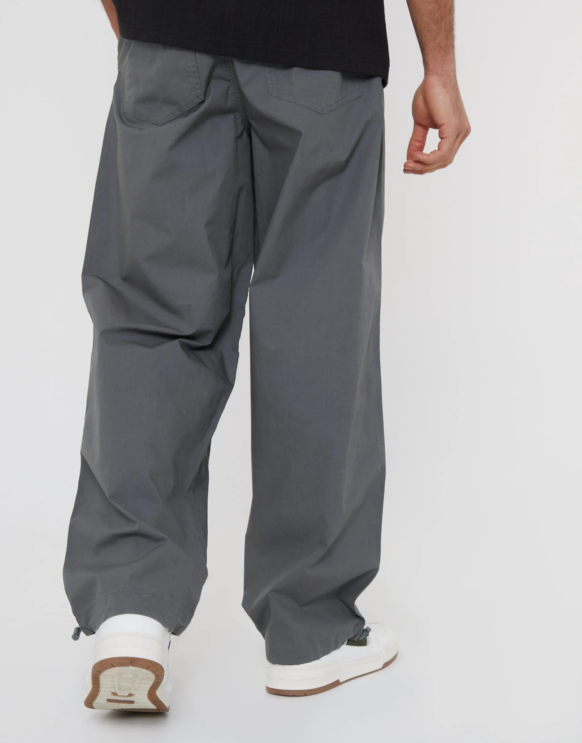 Slate Grey Relaxed Fit Jogger Style Cuffed Trousers sold by Threadbare product image thumbnail 2
