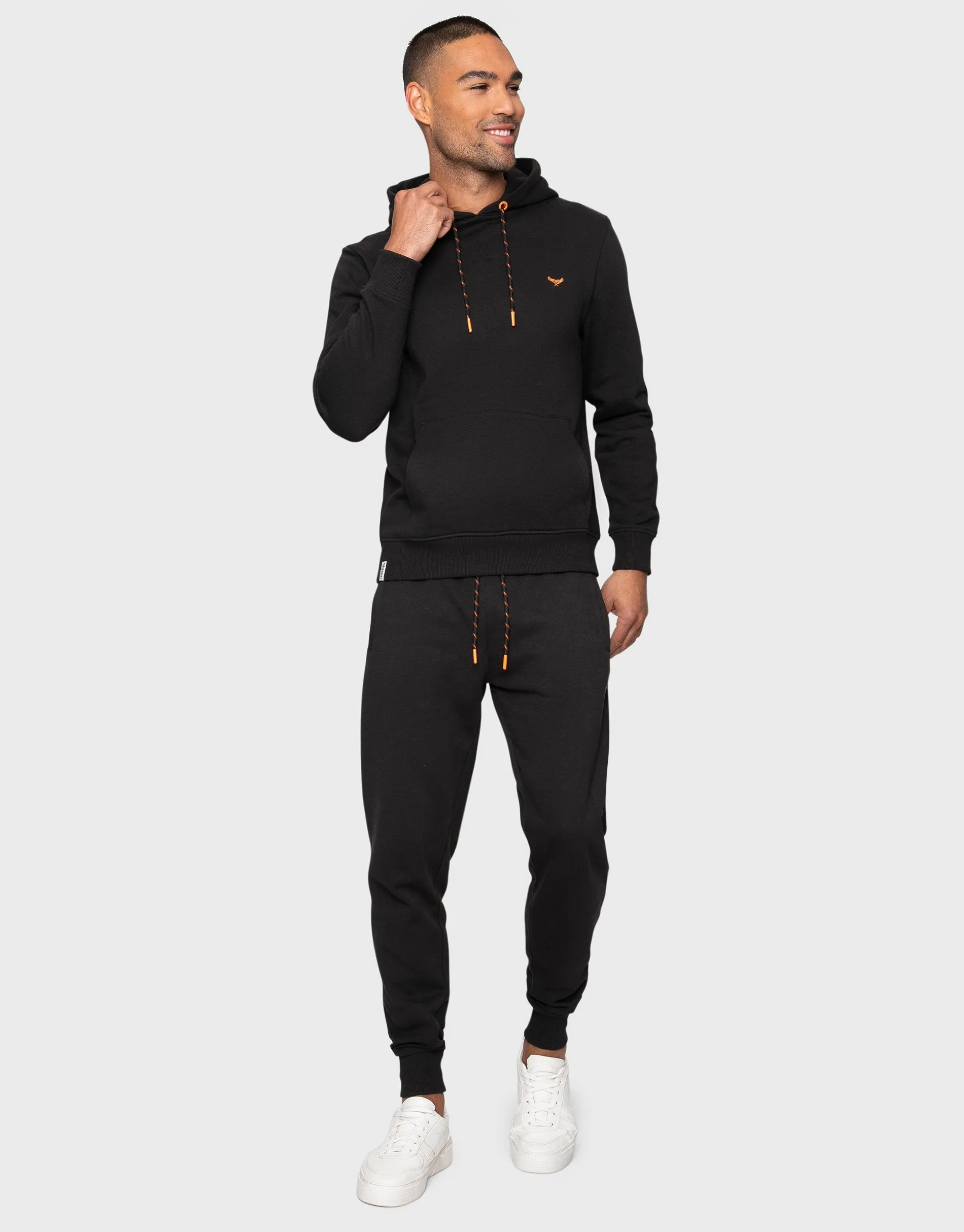 Men's Black Hoodie & Jogger Co-ord (2-Piece Set) sold by Threadbare product image thumbnail 3