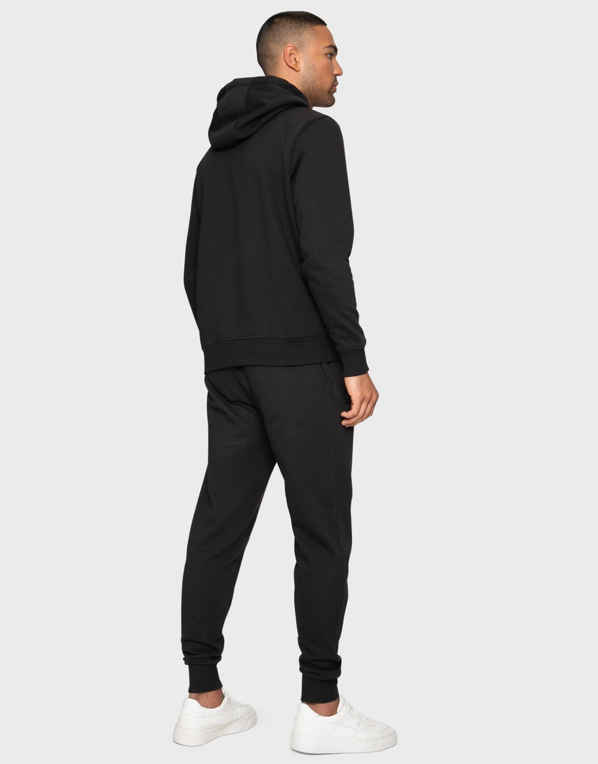 Men's Black Hoodie & Jogger Co-ord (2-Piece Set) sold by Threadbare product image thumbnail 2