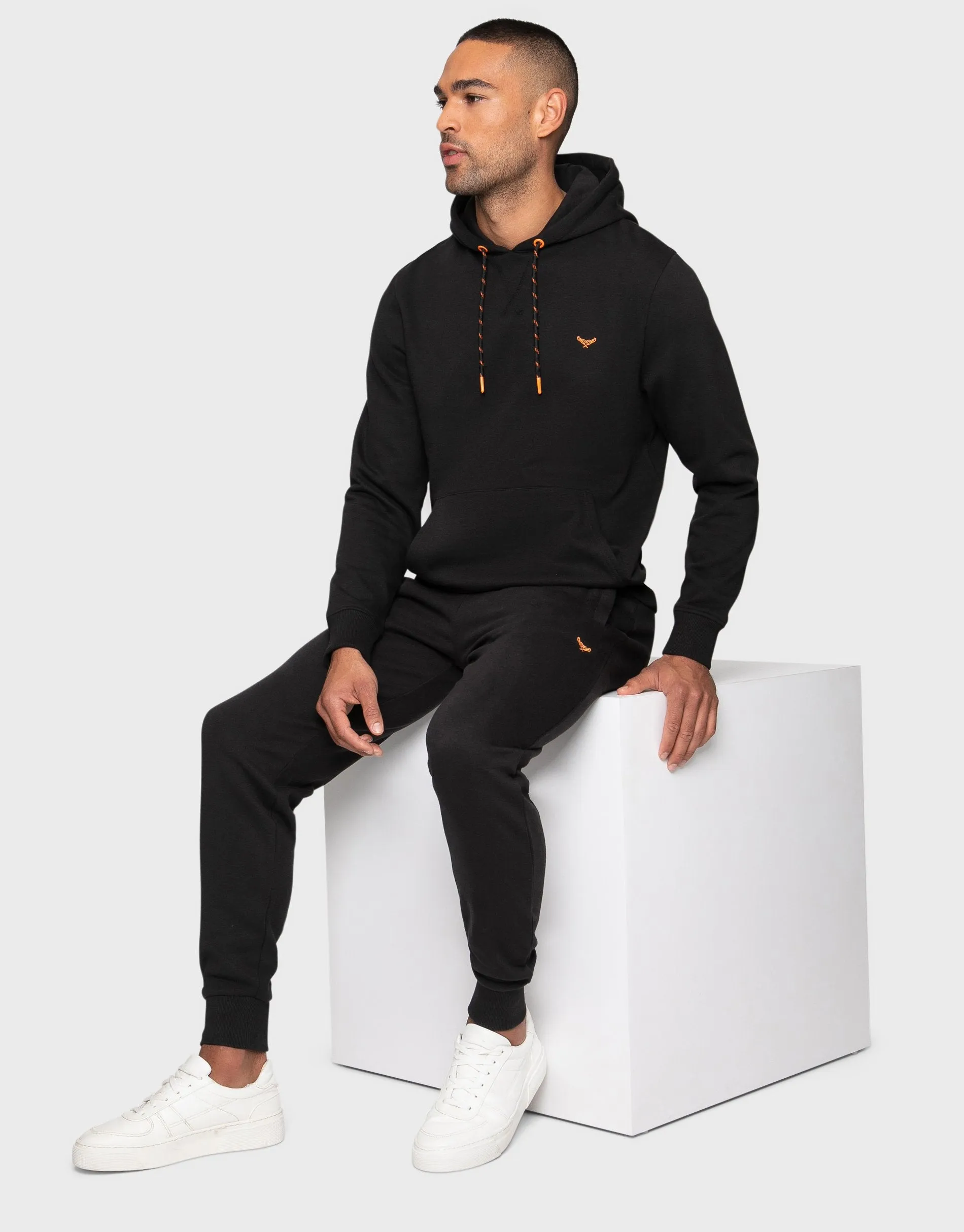 Men's Black Hoodie & Jogger Co-ord (2-Piece Set) sold by Threadbare