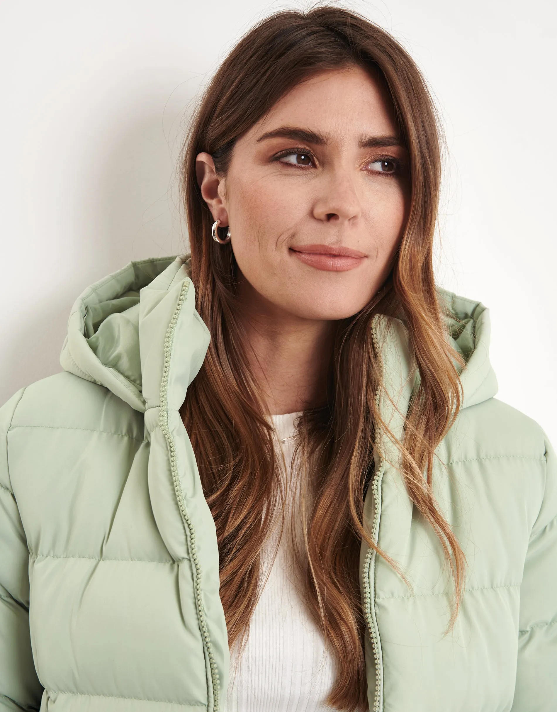 Women's Sage Hooded Puffer Jacket sold by Threadbare product image thumbnail 5