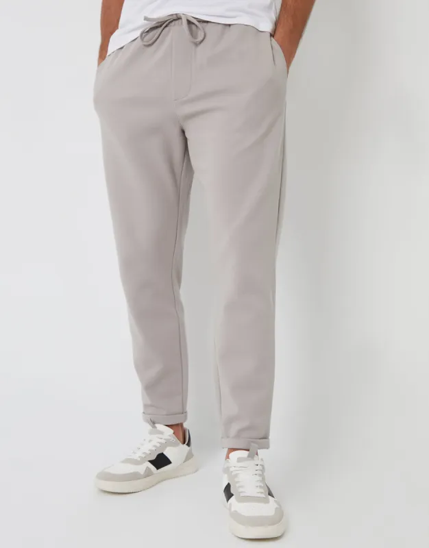 Threadbare Luxe Men's Ecru Jogger Style Trousers sold by Threadbare